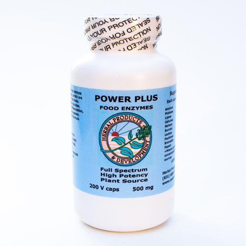 Power Plus Food Enzymes 200 vcaps 500 mg